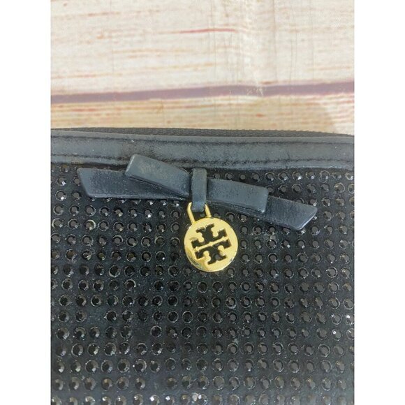 Tory Burch Women's Black Compact Crystal Zip Continental Wallet - OS - Picture 3 of 10